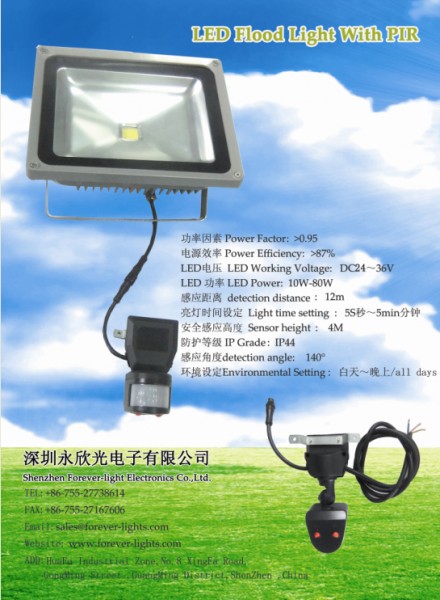 New Product-PIR LED Floodlight
