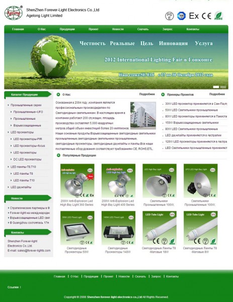 Congratulations to our Russian website successful on-line