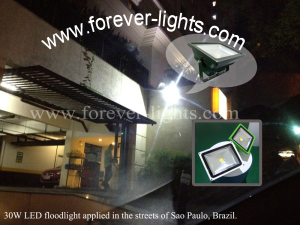 Brazil,30W LED flood lights applied in Brazil